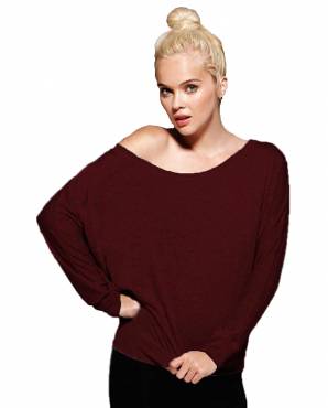 BELLA CANVAS Flowy LS Off Shoulder T-Shirt ΓΥΝΑΙΚΕΙΟ