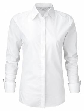 RUSSELL Ladies' LS Ultimate Stretch Shirt ΓΥΝΑΙΚΕΙΟ ΛΕΥΚΟ