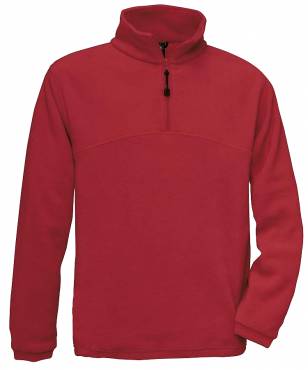 B&C 1/4 Zip Fleece Top ΑΝΤΡΙΚΟ ΚΟΚΚΙΝΟ