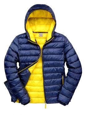 RESULT Snow Bird Hooded Jacket ΑΝΤΡΙΚΟ ΣΚΟΥΡΟ ΜΠΛΕ / ΚΙΤΡΙΝΟ